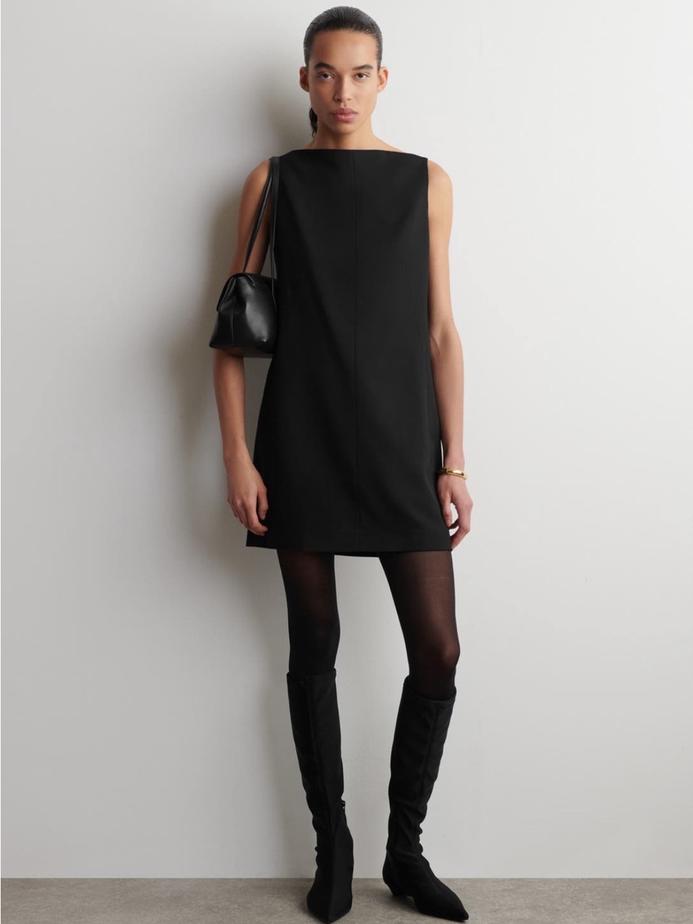 COS Black Sleeveless Sheath Dress